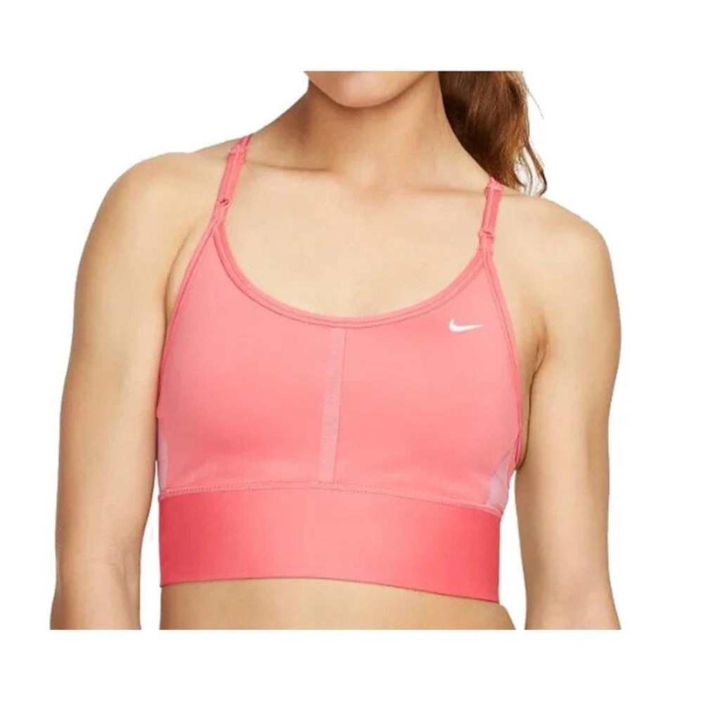 Nike Womens Indy Light-Support Padded Longline Sports Bra Pink Small CZ4441-622